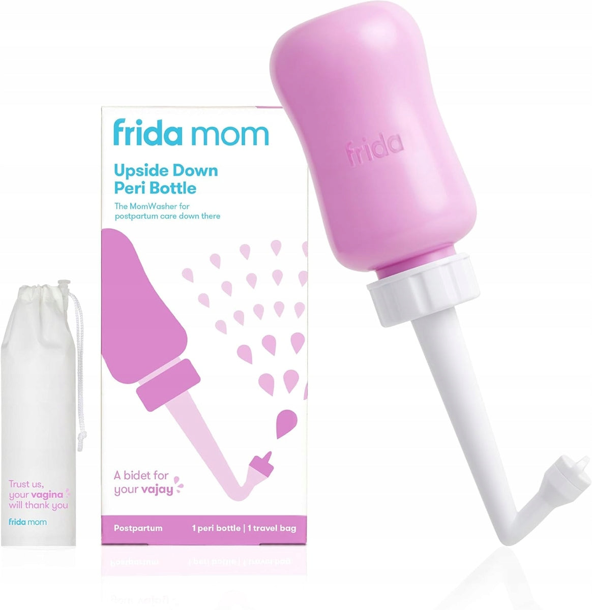 FRIDA Mom butelka do pielęgnacji poporodowej Peri 295 ml + etui