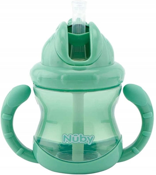 NUBY nevytekajúci pohár so slamkou 12mes.+ 270 ml