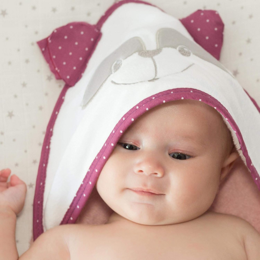TROIS KILOS SEPT bath towel with hood