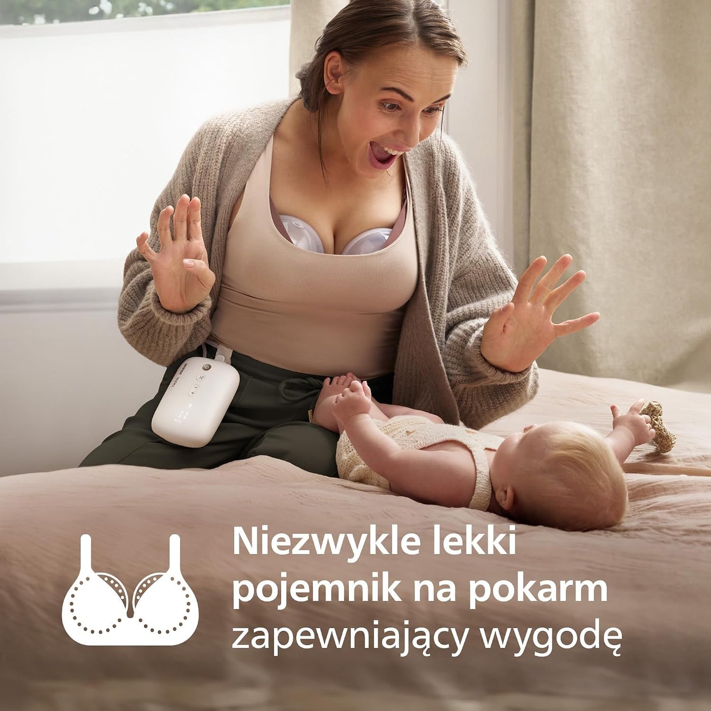 PHILIPS AVENT podwójny laktator muszlowy HANDS-FREE SCD553/11