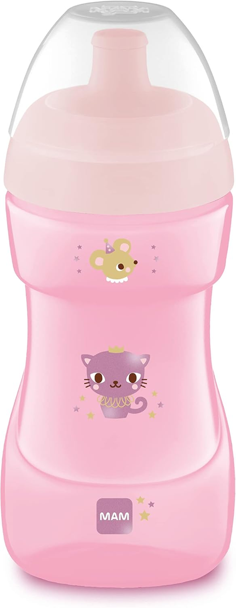 MAM Sports Cup beker met tuit drinkfles 330 ml 12 m+