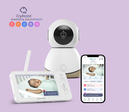 MAXI-COSI See Pro monitor electronic pentru bebeluși controlat de la distanță 5" Ultra HD + aplicație