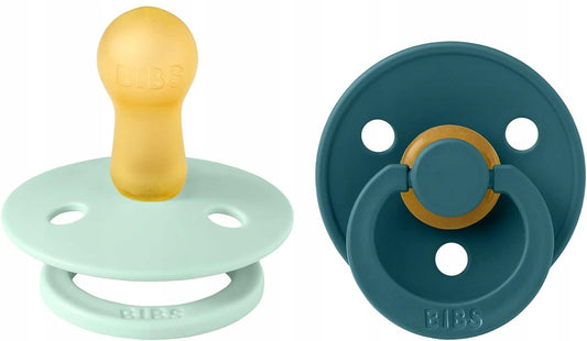 BIBS COLOUR smoczki uspokajające 2pack kauczuk 6msc+