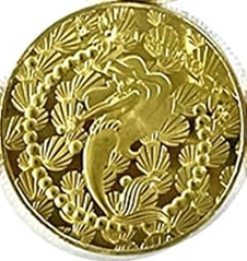BRADOC Wróżka Zębuszka pozłacana metalowa moneta pod poduszkę 4 cm SYRENA