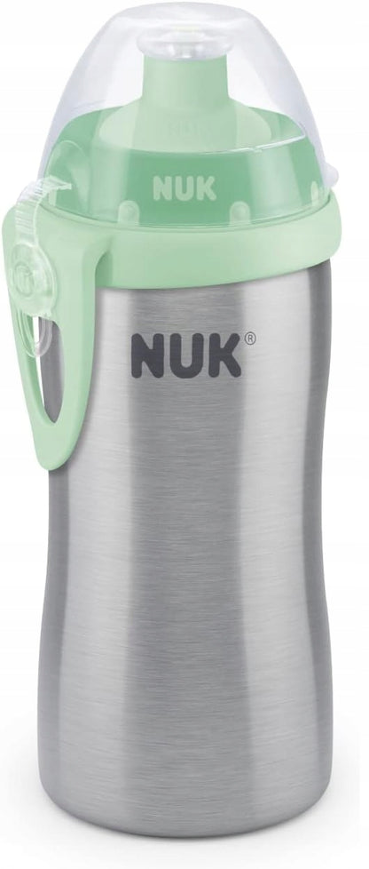 NUK Junior Cup sticlă din oțel inoxidabil cu mustiuc push-pull 215 ml
