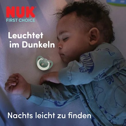 NUK First Choice Night pacifiers 0-6 months