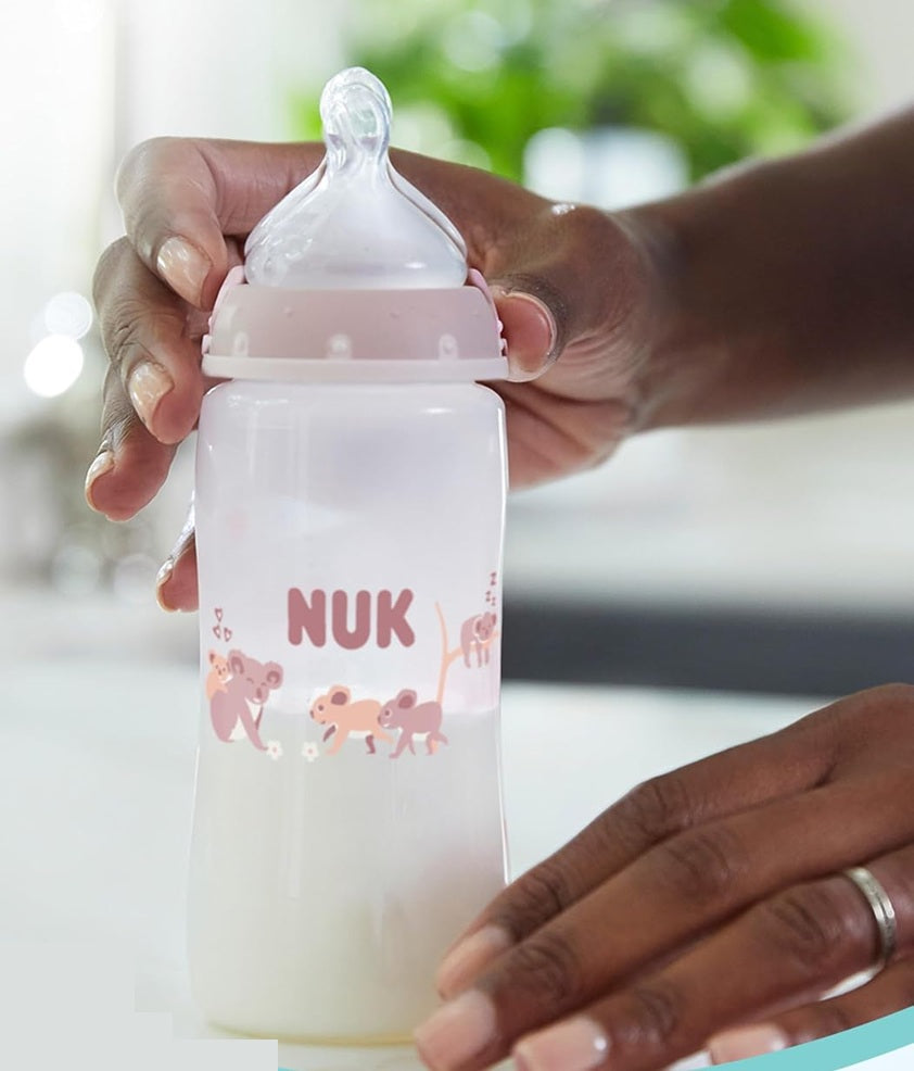 NUK First Choice set 3x biberon de 300 ml tetină M 3 luni+ KOALA