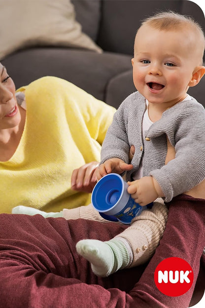 NUK Mini Magic Cup, cană anti-vărsare fosforescentă 360°, 160 ml, 6 luni+