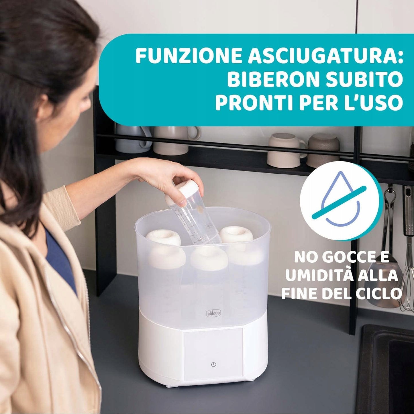 CHICCO sterylizator parowy z suszarką All in One
