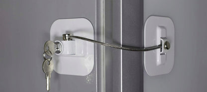 CHILD SAFETY LOCK blocare de siguranță pentru dulapuri și sertare 19 cm + 2 chei