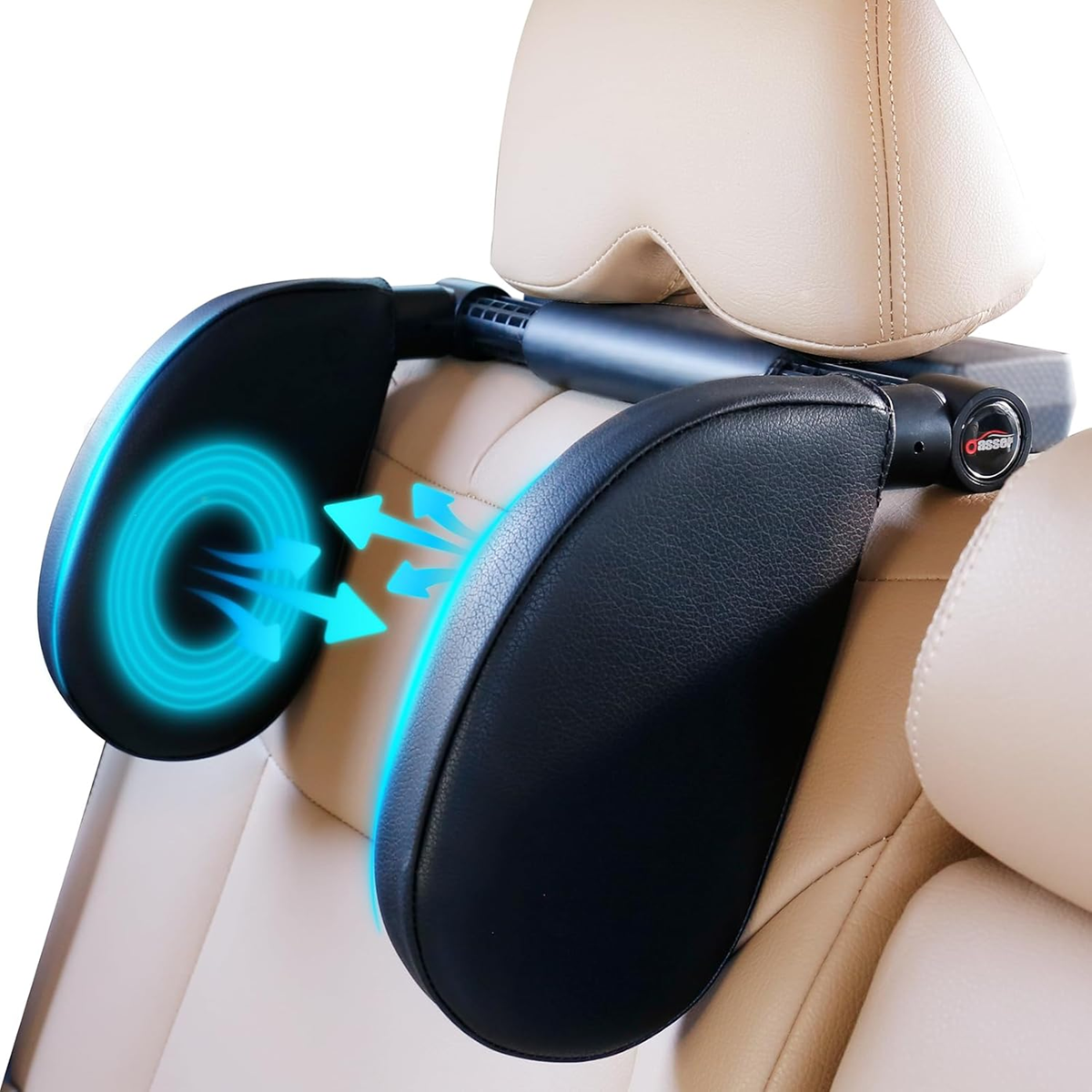OASSER tetieră auto 14-28 cm reglare 180°