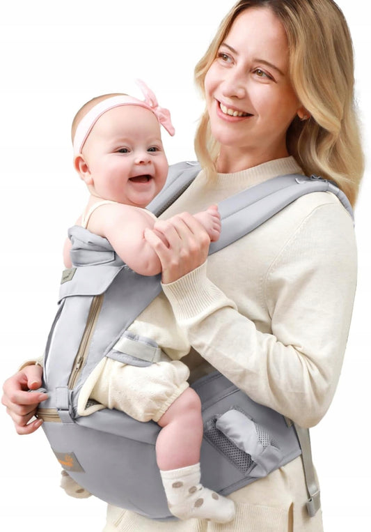 GROWNSY portabebés ergonómico con cinturón lumbar 6 en 1 para bebés