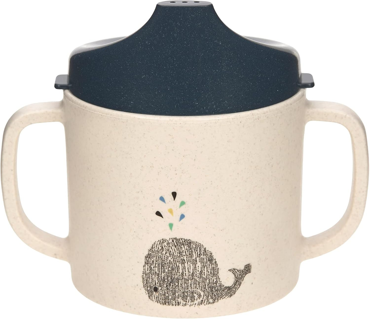 LASSIG Sippy Cup Little Water Whale training cup for learning to drink