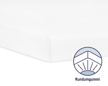 Julius Zöllner white fitted jersey sheet 50x100 cm