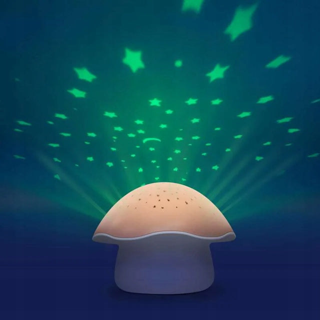 PABOBO Mushroom projektor gwiazd z melodiami i czujnikiem płaczu GRZYBEK