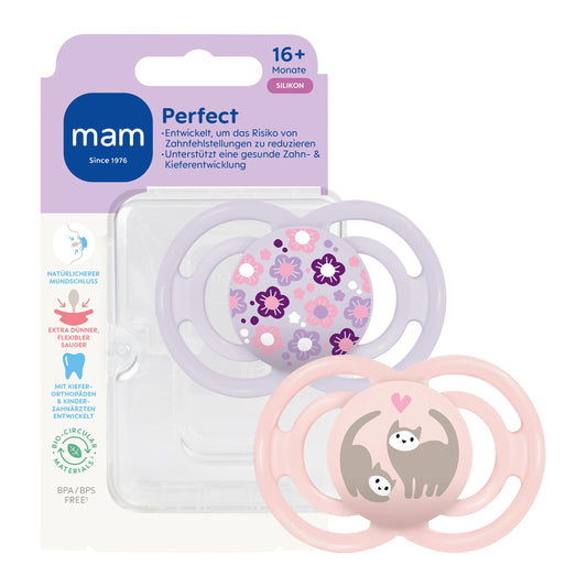 MAM Perfect suzetă de calmare din silicon 16m+ x2