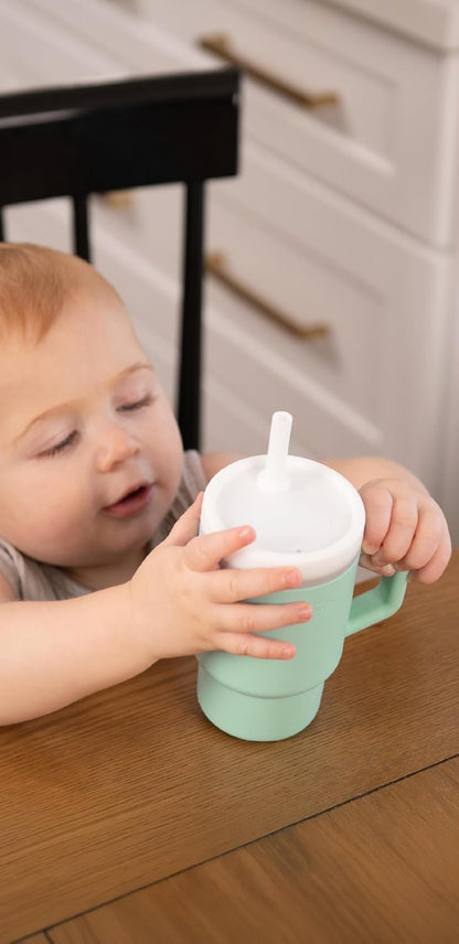 INFANTINO My 1st Tumbler cană din silicon anti-vărsare cu cioc 266 ml 6 luni+