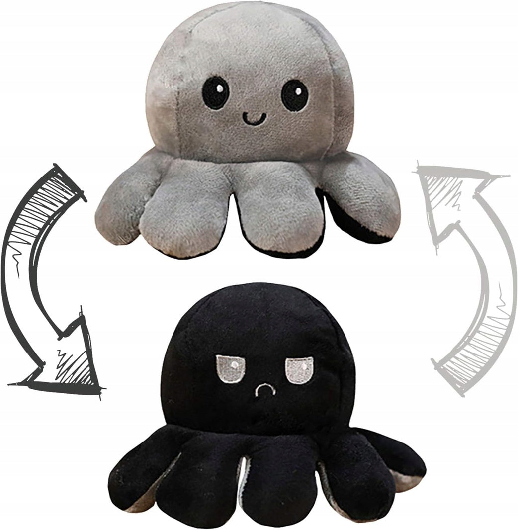 TeeTurtle caracatiță reversibilă cu două fețe 8 x 18 cm
