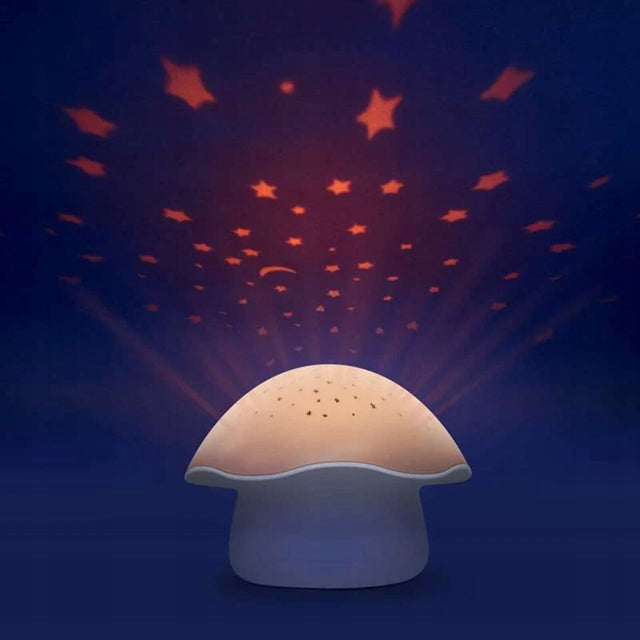 PABOBO Mushroom projektor gwiazd z melodiami i czujnikiem płaczu GRZYBEK