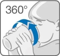 NUK Mini Magic Cup nepretekajúci pohár 360° 160 ml 6 m+