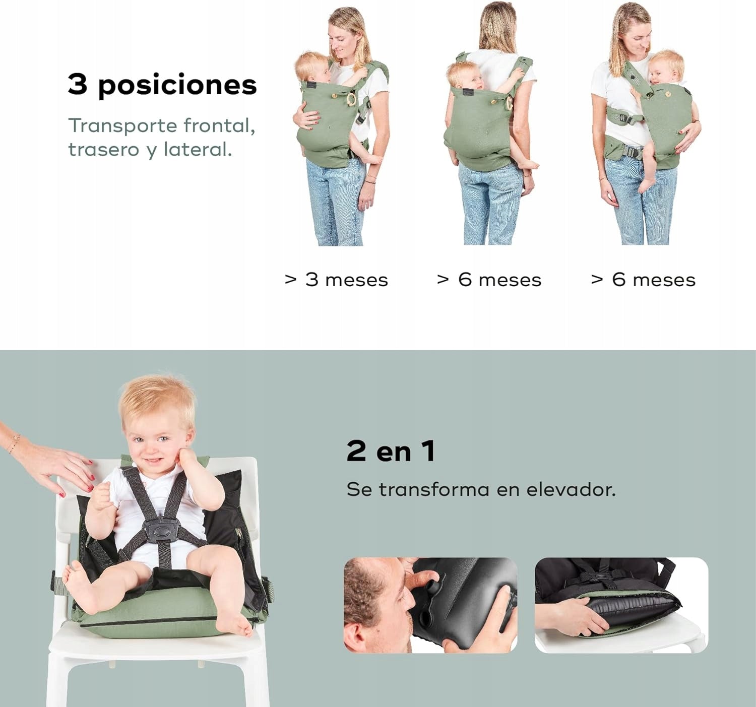 BABYMOOV MOOV&BOOST nosidełko ergonomiczne podwyższenie 2w1
