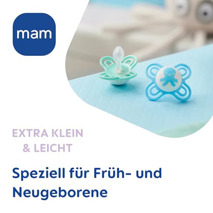 MAM Perfect Day & Night silicone pacifier 0-6m x4 GLOW-IN-THE-DARK