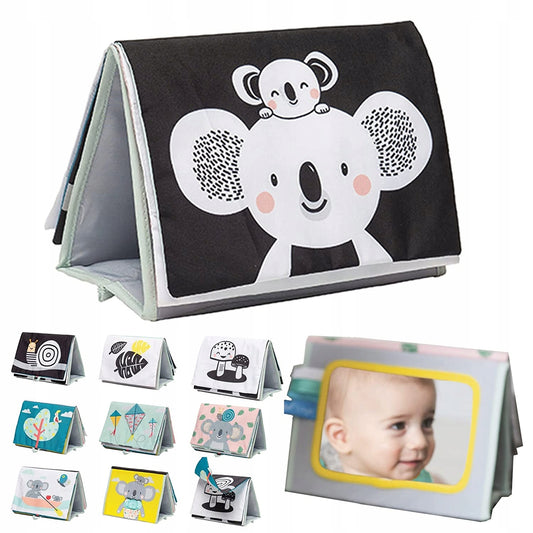 TAF TOYS libro sensoriale a contrasto SPECCHIO