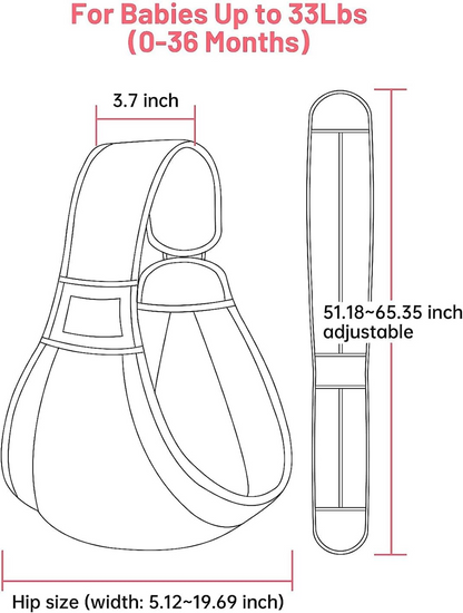 MUMGAROO marsupiu PAS tip sling pentru copii de până la 15 kg