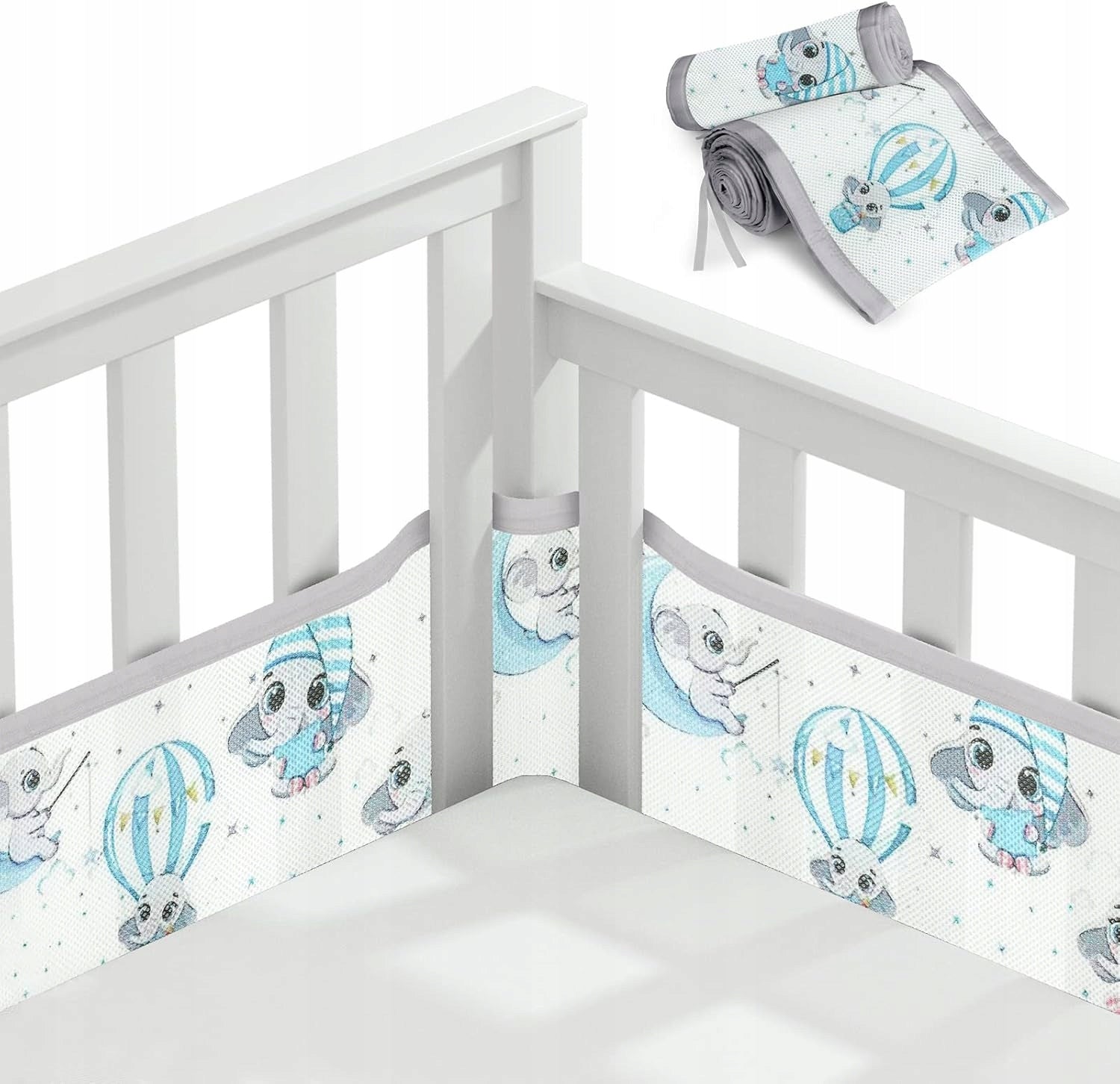 Mesh crib bumper 340x30 + 160x30