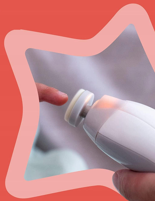 TOMMEE TIPPEE pilă de unghii electrică cu lumină LED pentru copii și adulți