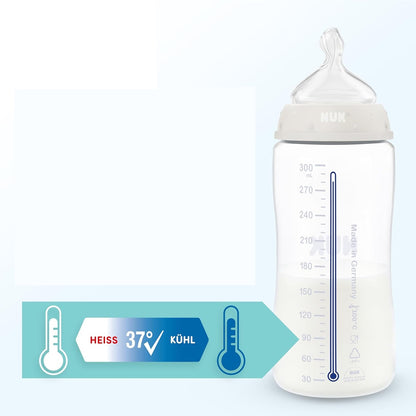 NUK First Choice biberon 300 ml tetină M debit mediu 3 luni+ BALENĂ