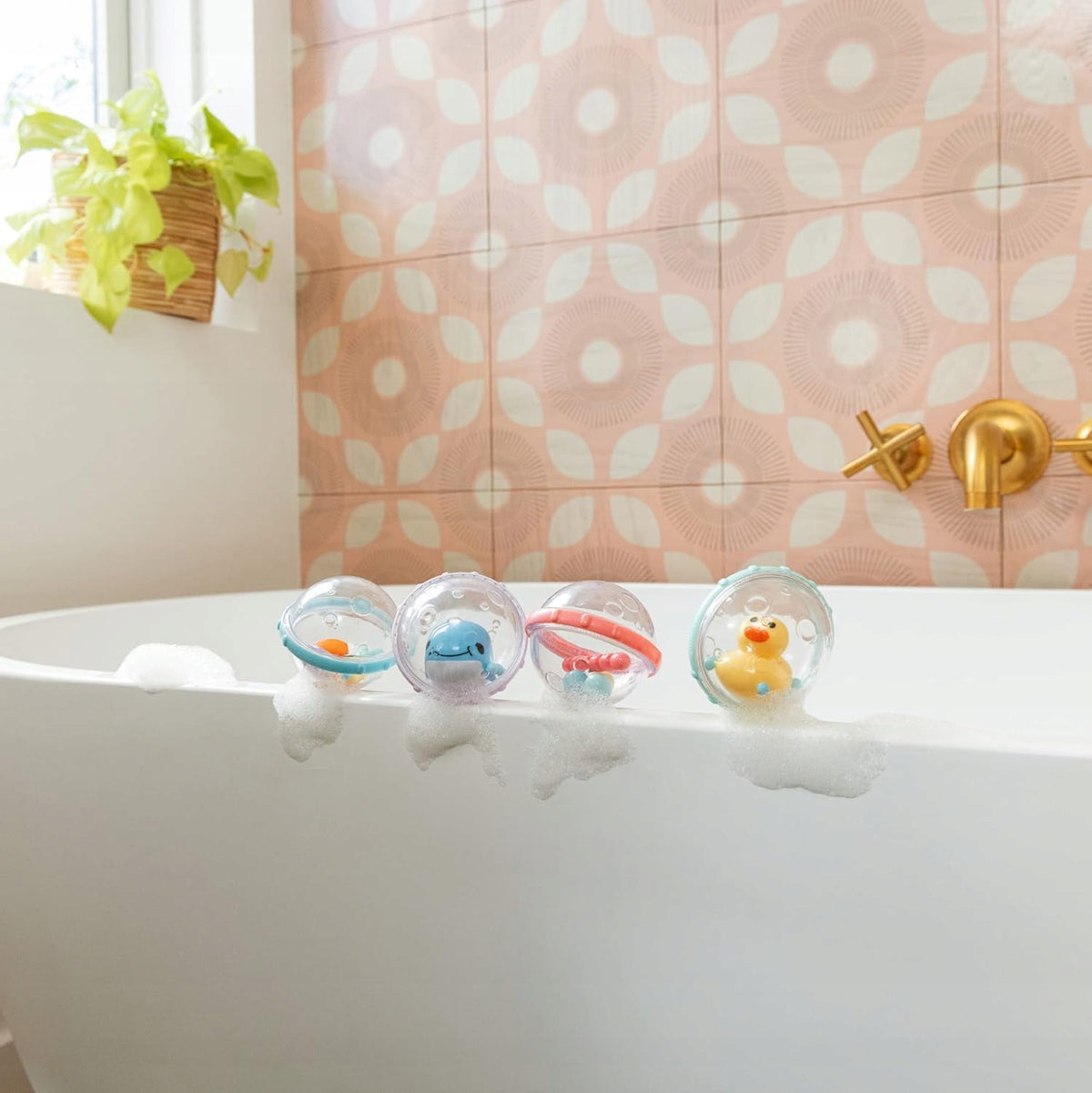 MUNCHKIN Float & Play burbujas con sonajeros para el baño 2 unidades