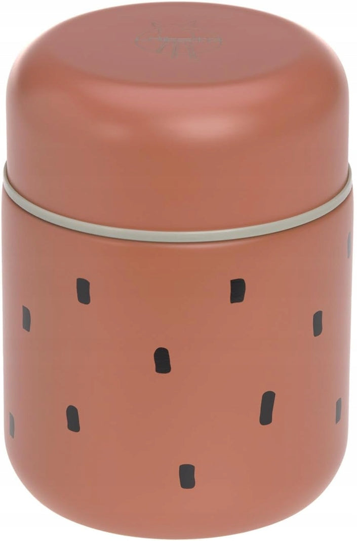 LASSIG Borcan pentru alimente Happy Prints din oțel inoxidabil LUNCH TERMOS 350 ml