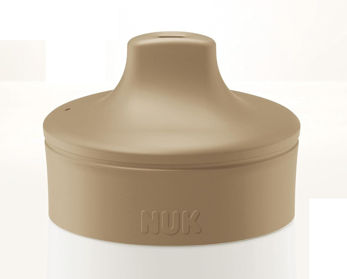 NUK Mini-Me Sip Edelstahlflasche mit festem Trinkhalm 300 ml 9 M+ FUCHS
