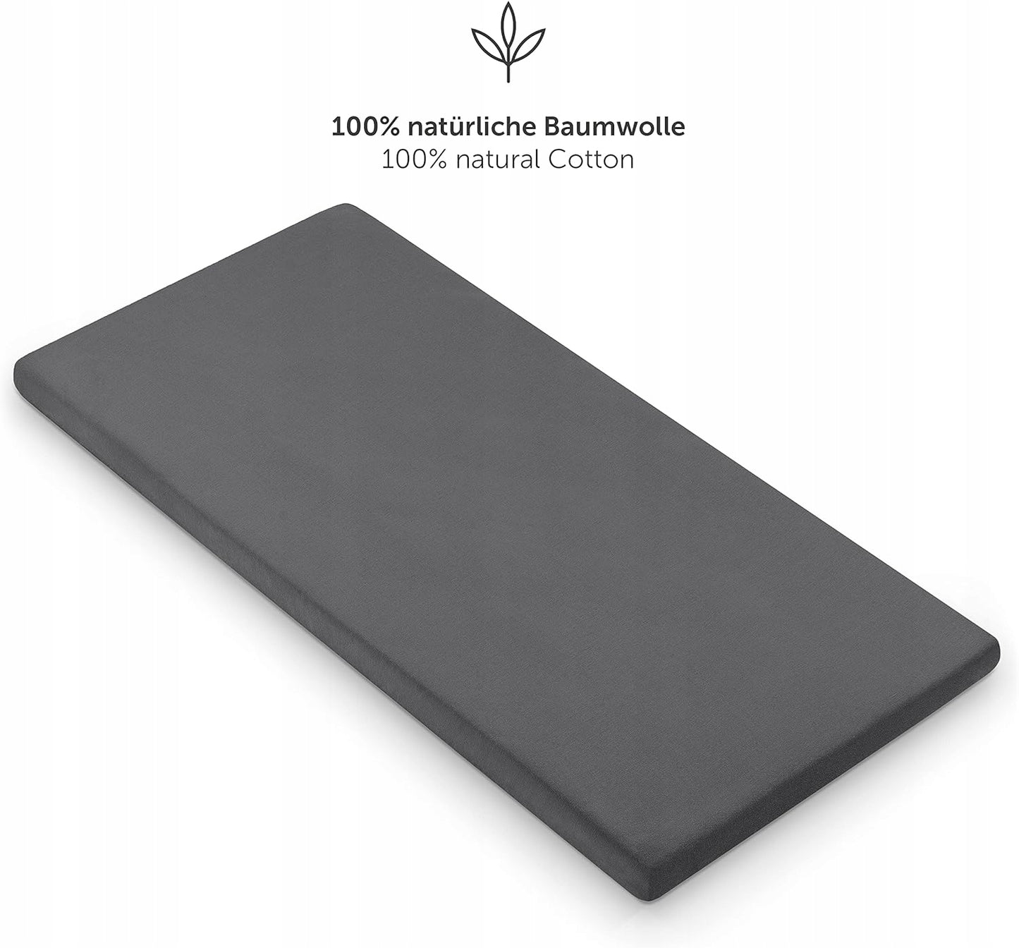 LALENI fitted cradle sheets with elastic edges 40x90, 2 pcs.