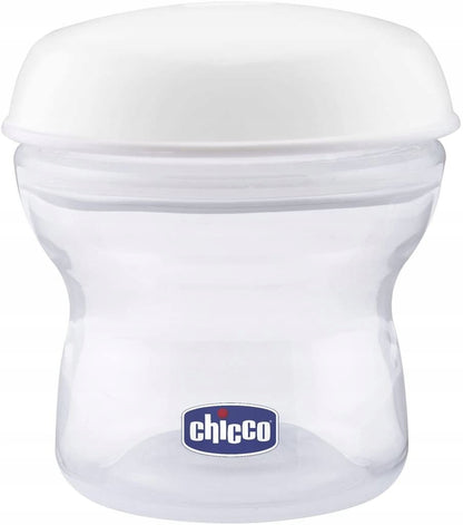CHICCO Natural Feeling 4 x 150 ml milk container, cap with teat (slow flow) and cover