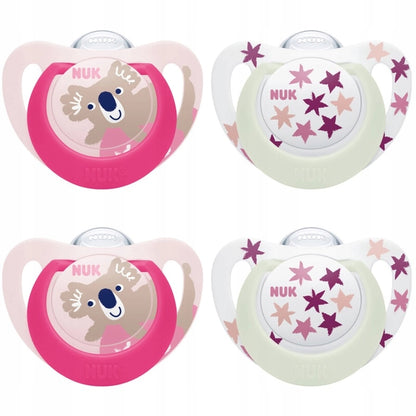 NUK STAR Day&Night soother x2, storage box