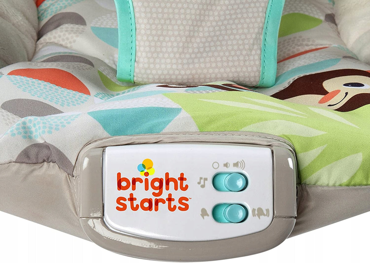 BRIGHT STARTS Happy Safari schommelstoel met vibraties en melodie