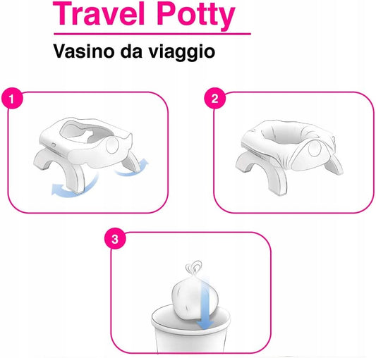 OK BABY 3W1 oliță de călătorie și reductor + saci