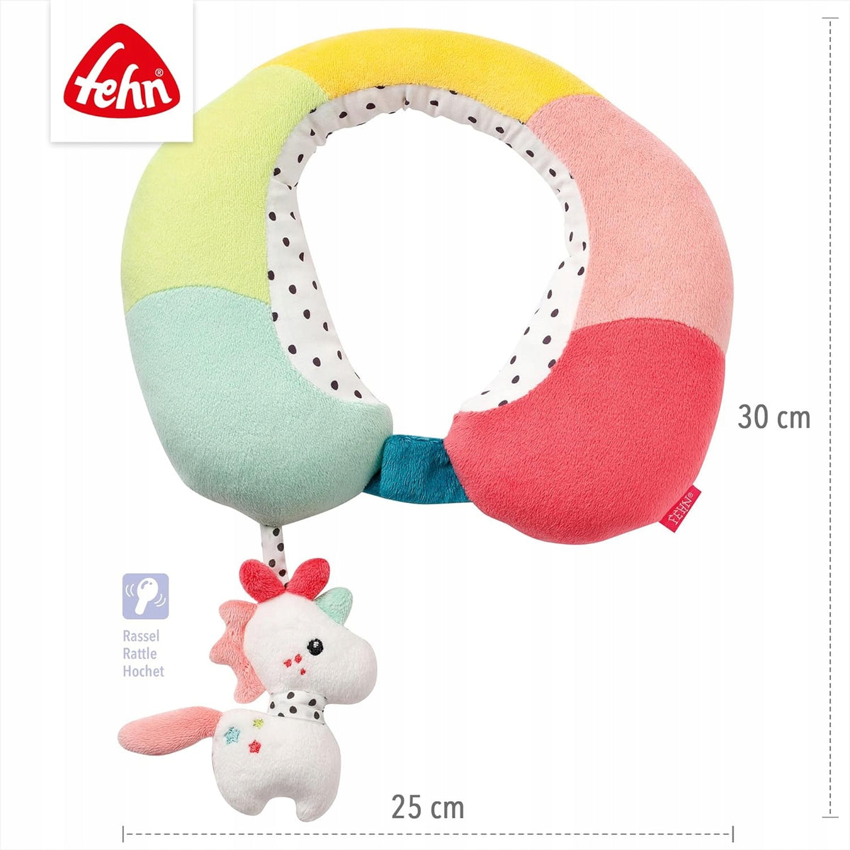 FEHN Aiko&Yuki pernă suport pentru gât de călătorie cu zornăitoare UNICORN