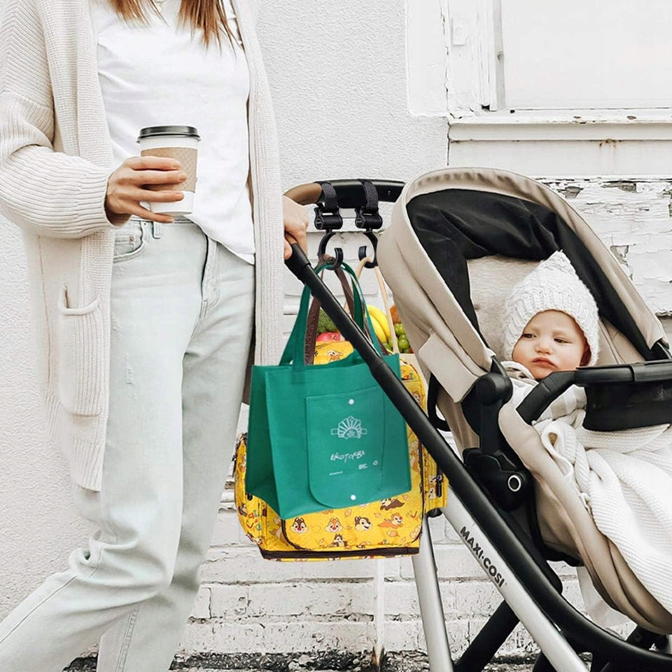 LAOKEAI bag mounting clips for a stroller frame, 2 pieces