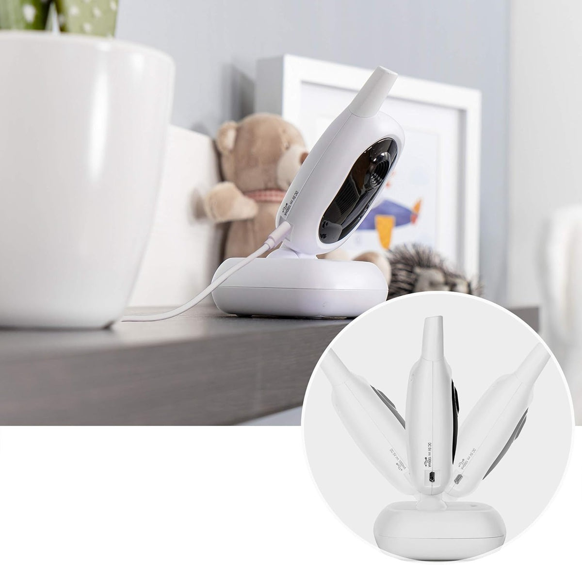 REER BabyCam L monitor digital video pentru bebeluși 4,3" TFT FHSS