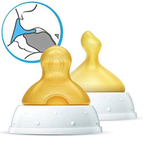 NUK First Choice Plus tetine din latex L x2 pentru hrană densă