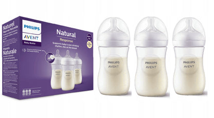 PHILIPS AVENT Natural RESPONSE butelka 260 ml 1msc+ x3