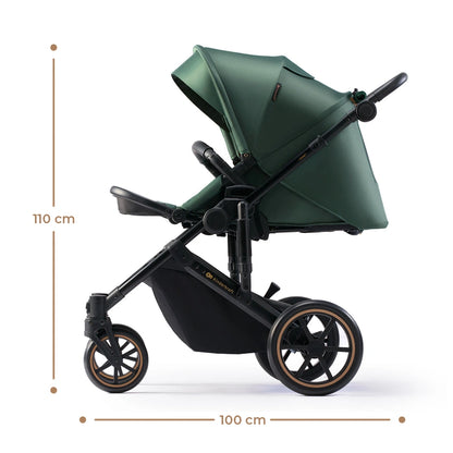KINDERKRAFT PRIME2 PRO cărucior multifuncțional 3 în 1 până la 22 kg + scoica MINK PRO