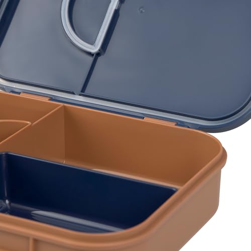LÄSSIG Little Gang Smile cutie pentru gustări cu compartimente bento