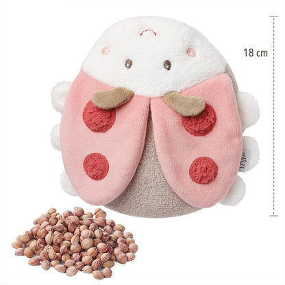 FEHN pluszowy termofor z pestkami wiśni 18 cm CHRZĄSZCZ