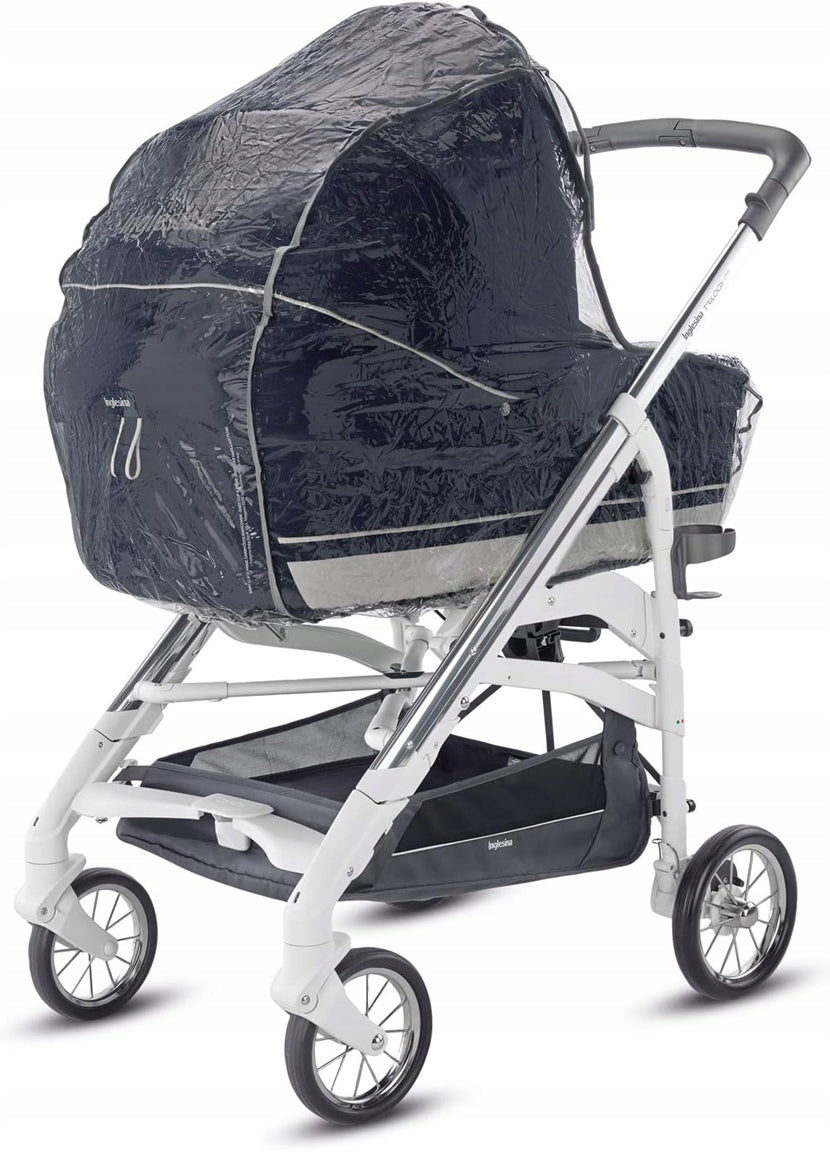 INGLESINA folia przeciwdeszczowa do wózków Optica/Trilogy/Quad – ochrona przed deszczem, śniegiem i wiatrem