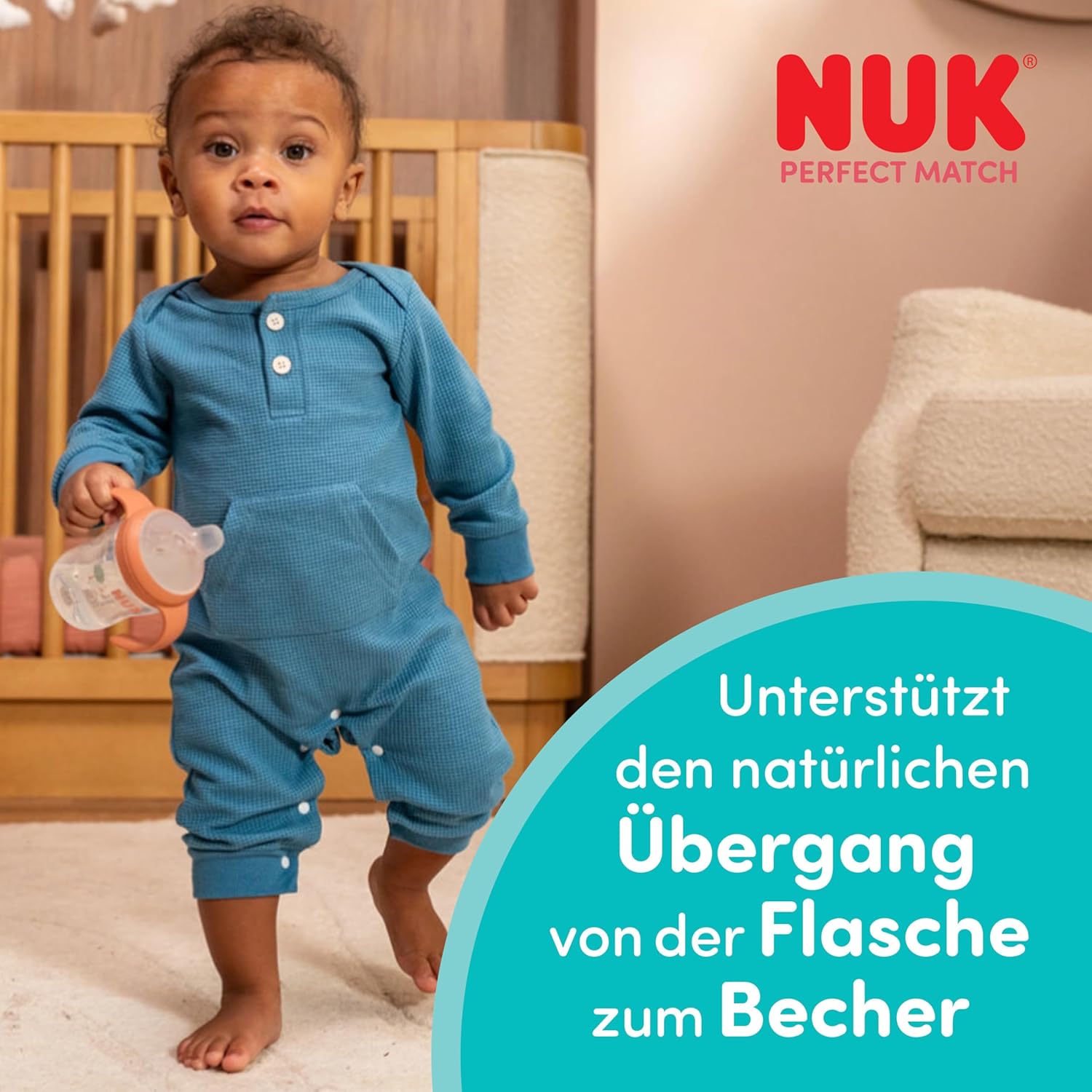 Cană de antrenament NUK Perfect Match Learner 150 ml 6m+