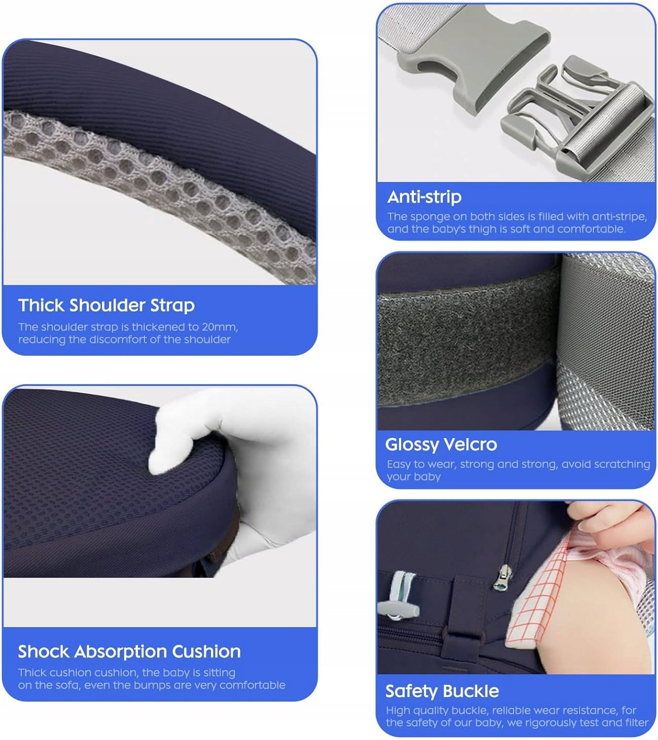 Marsupiu ergonomic cu centură pentru șolduri 3 în 1